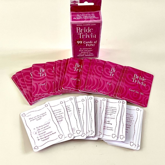 NEW TRIVIA Interactive Game, A Fun Bridal Game of 99 Cards - Picture 2 of 6